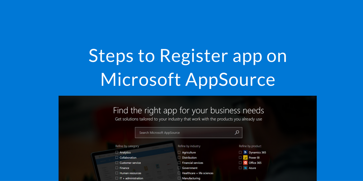 Register app on Microsoft AppSource
