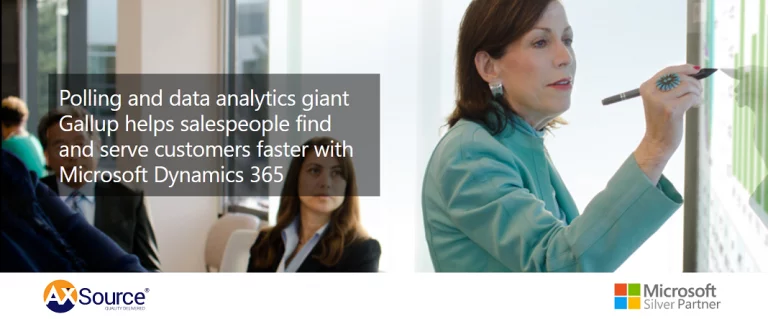 Polling and data analytics giant Gallup helps salespeople find and serve customers faster with Microsoft Dynamics 365
